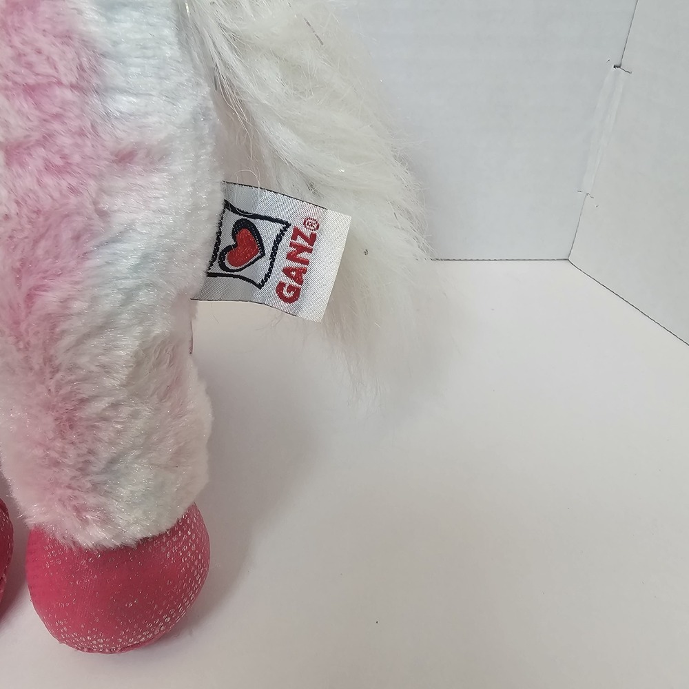 Ganz Webkinz Pink Pony HM117 Plush Stuffed Animal Toy Pink Horse, 7" No Code - Picture 6 of 10